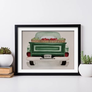 Pittura ad acquerello di Apple Truck