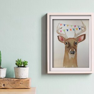 Buck Watercolor Painting