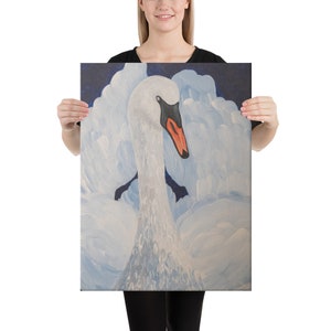 Swan Queen Wall Canvas