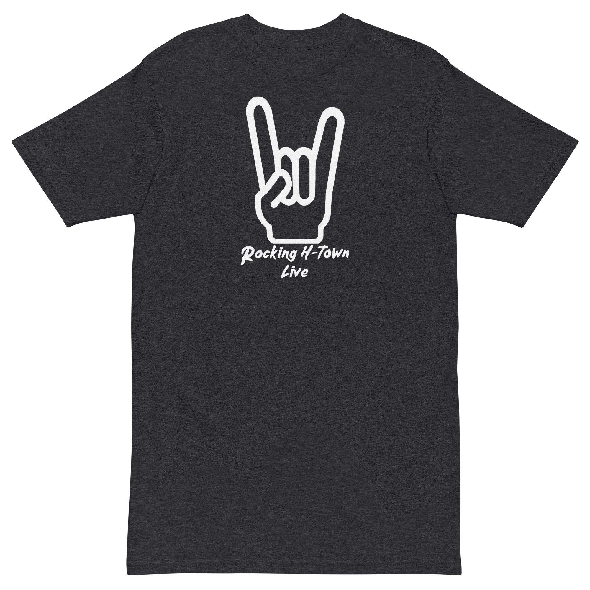 Mens Rocking Htown Live Rock Horns Premium Heavyweight Tee Etsy