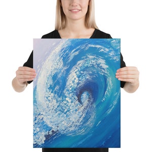 Blue Wave Wall Canvas