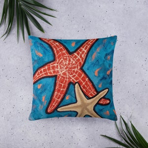 Sea Life Starfish Accent Pillow