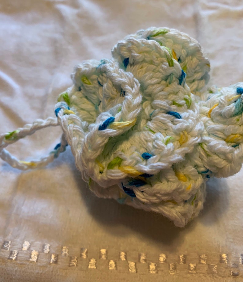 Shower flower with cord Blanc/bleu/vertjaune