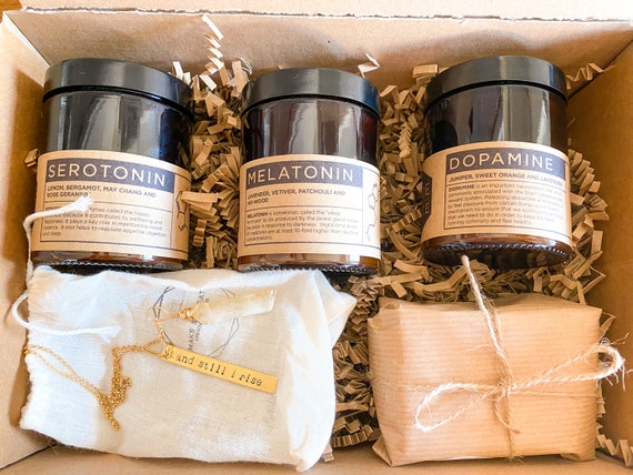 Self Care Package Aromatherapy Candle Essential Oil Soap Personalised Message Show Someone You Love Them