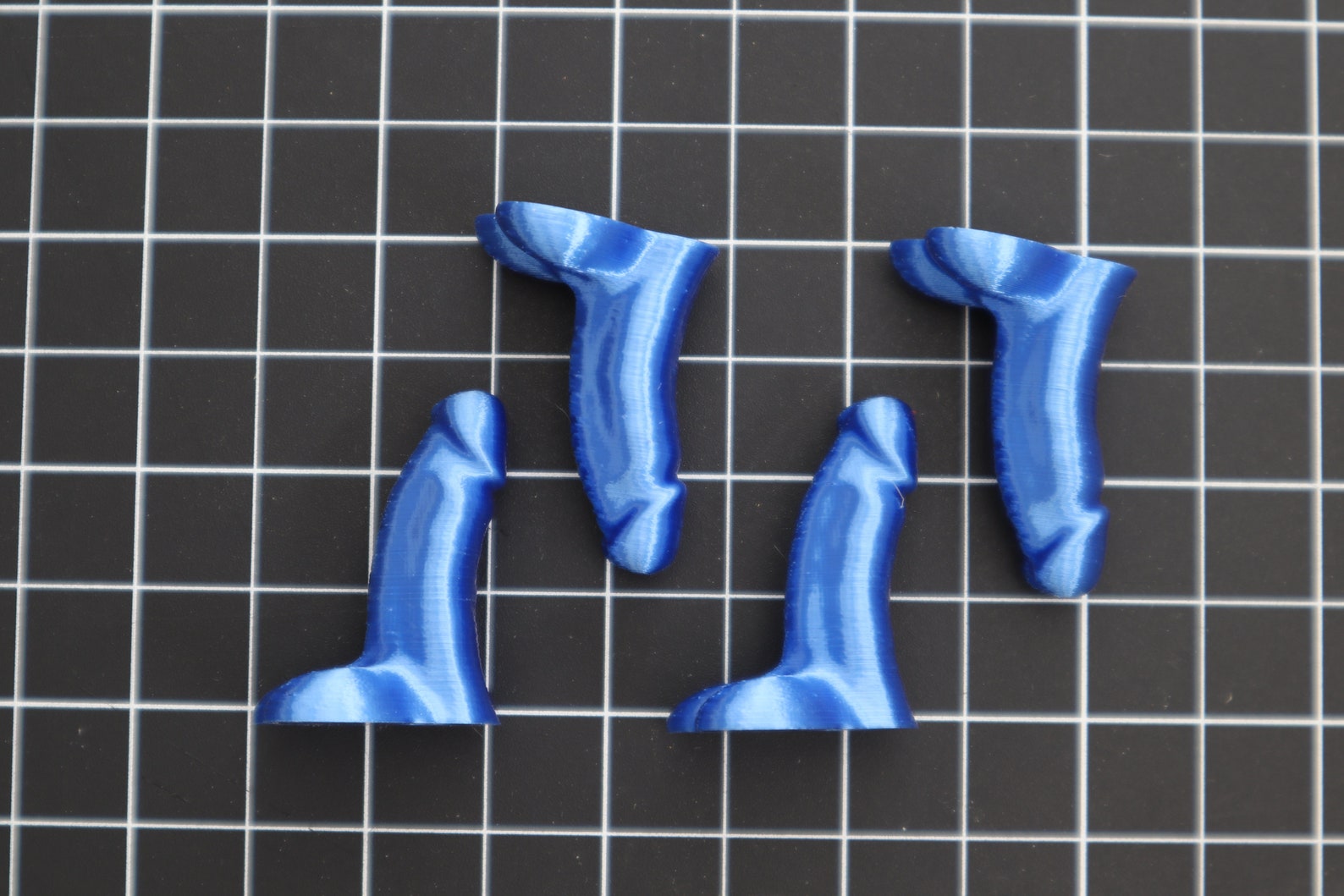 Tire Valve Stem Cap Blue Penis 4 Pack Etsy