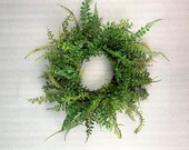 Fern wreath,mixed fern wreath, greenery wreath for candle , lantern wreath,cabinet door wreath,everyday wreath,greenery fern wreath