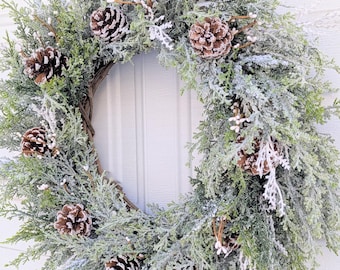 Winter wreath,Winter skate wreath,Berry wreath, White pip berry wreath,White-cream berry wreath,Iced Juniper wreath,Winter wonderland wreath