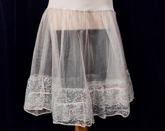 Distressed vintage petticoat