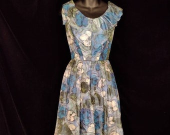 50's floral party dress by Bullocks Downtown