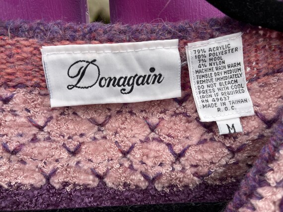 Donagain vintage retro knit pullover sweater - image 3