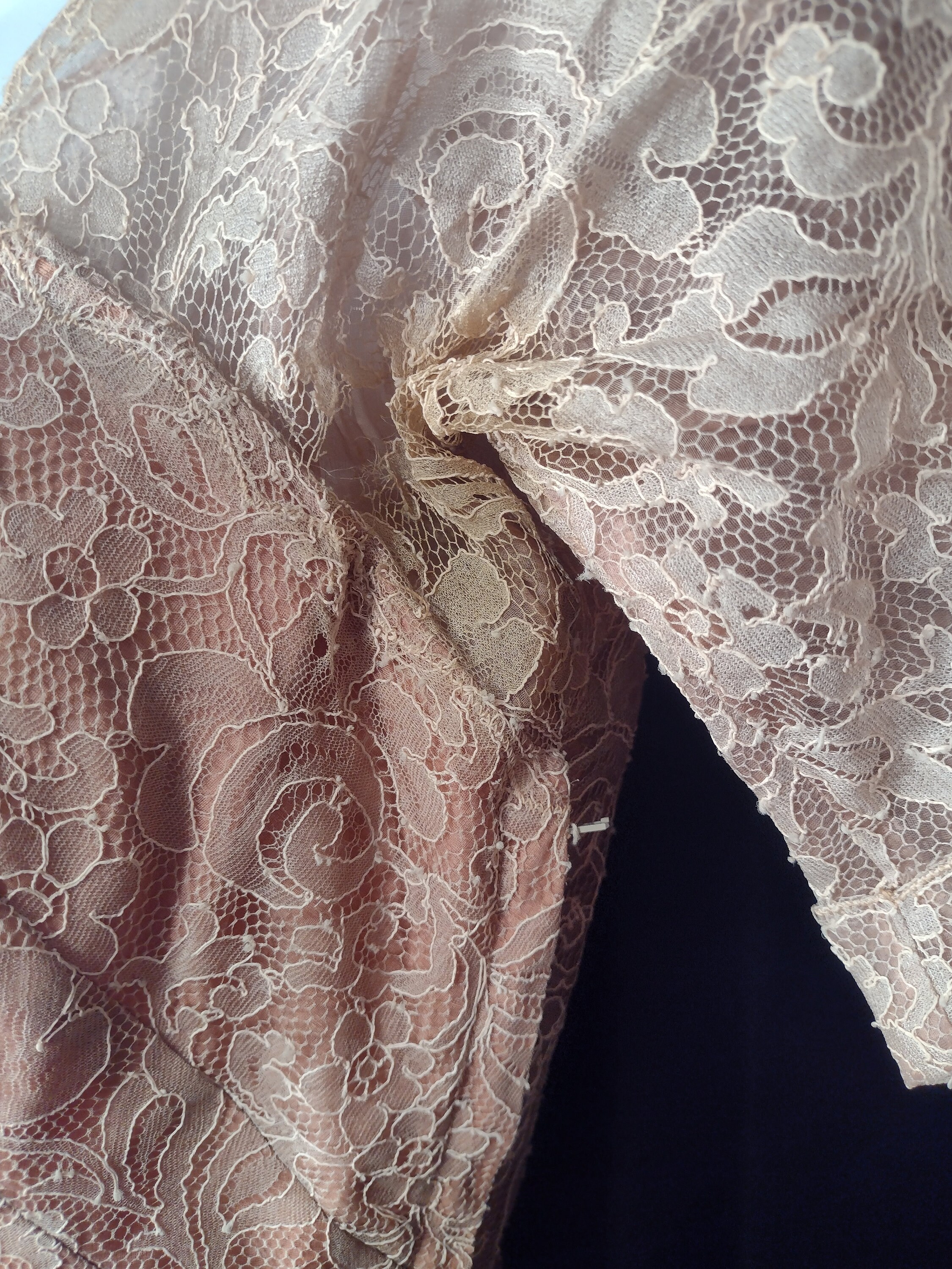 Distressed Vintage 50's Formal Lace Ball Gown Size S - Etsy