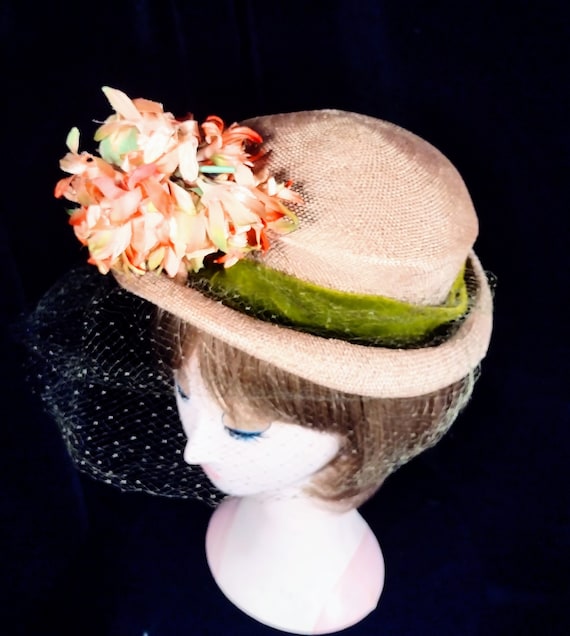 Spring inspired vintage woven hat - image 2