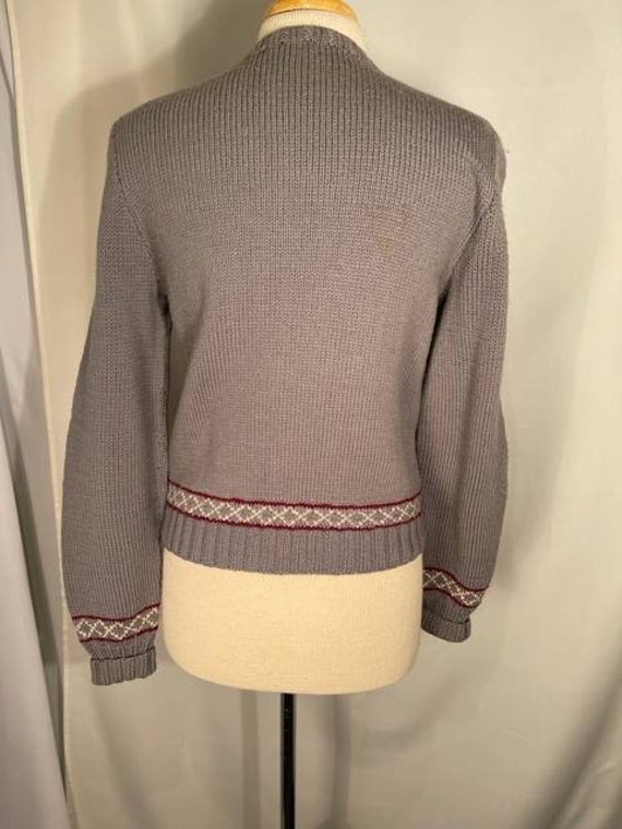 Handknit vintage 60's pullover sweater - image 3