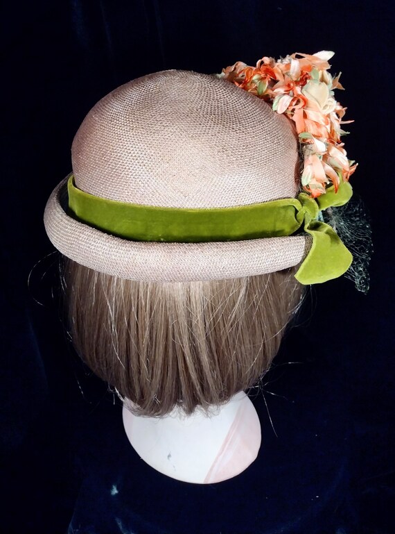 Spring inspired vintage woven hat - image 4
