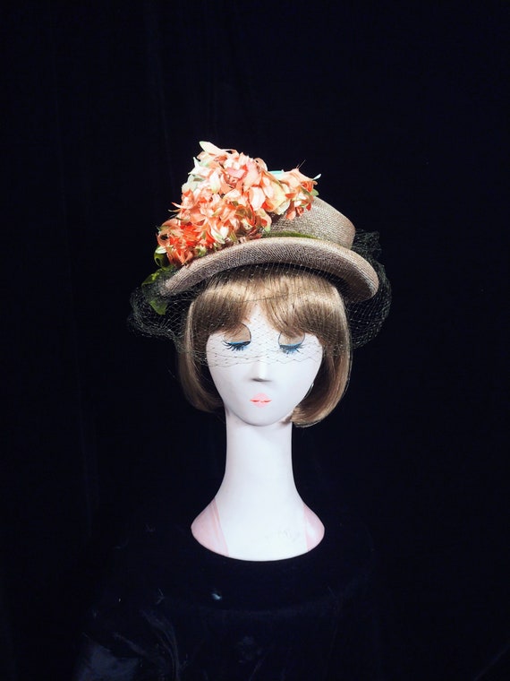 Spring inspired vintage woven hat - image 1