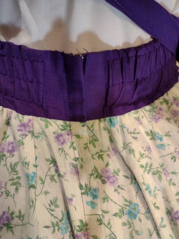 Vintage 70's calico cottage skirt - image 5