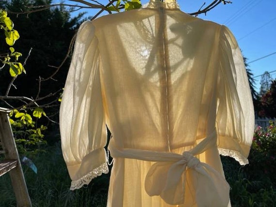 Stunning 70's vintage Gunne Sax style dress by Jo… - image 6