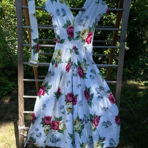 Rare! Handmade 1950’s vintage floral palazzo romper pants