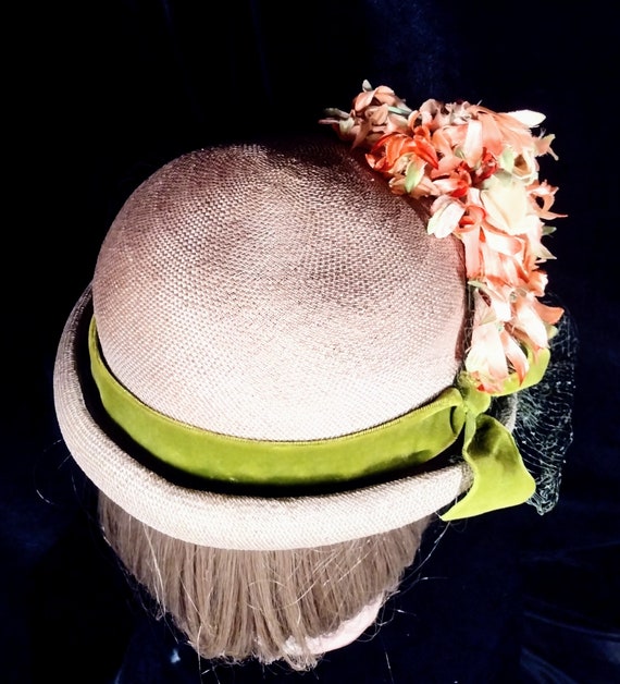 Spring inspired vintage woven hat - image 5