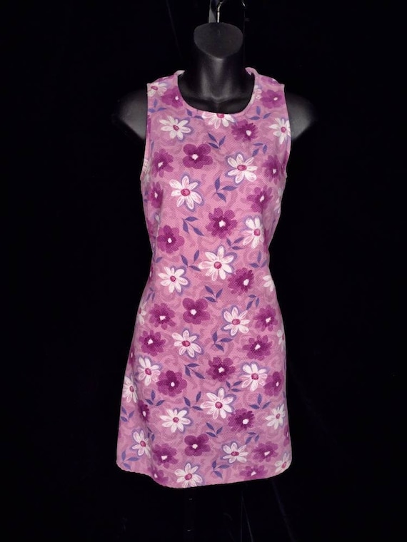 Vintage Y2K flower power mini dress