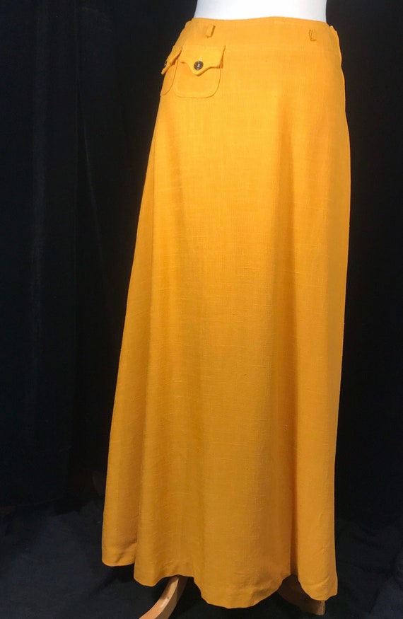 Vintage 70’s rough spun maxi skirt by Anne Klein.… - image 1