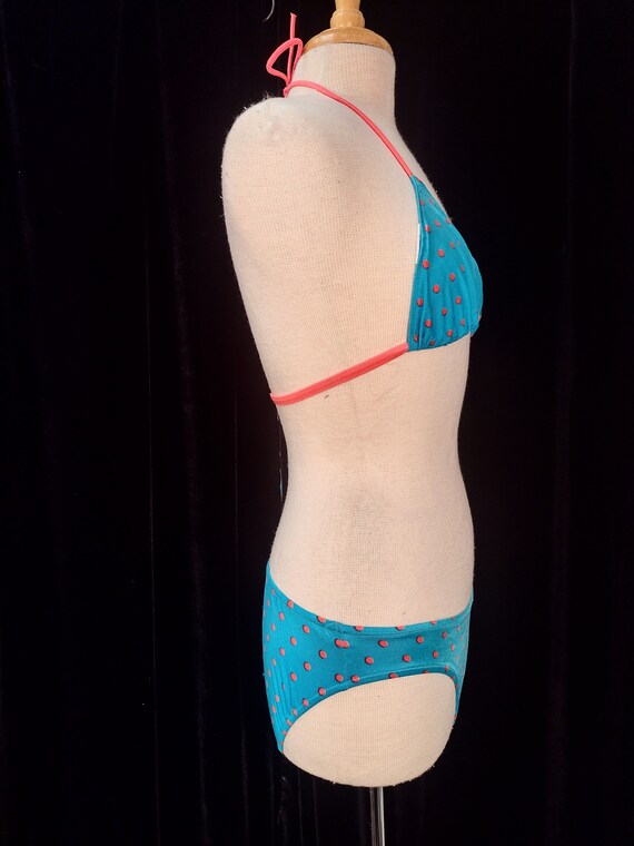 Vintage 80's polka dot bikini - image 2