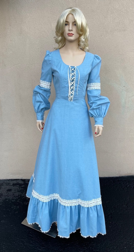 70's vintage Gunne Sax style handmade peasant dres