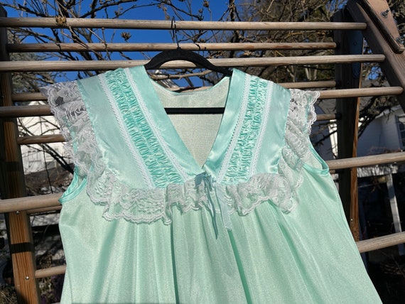 Sweet vintage mint green nighty - image 1