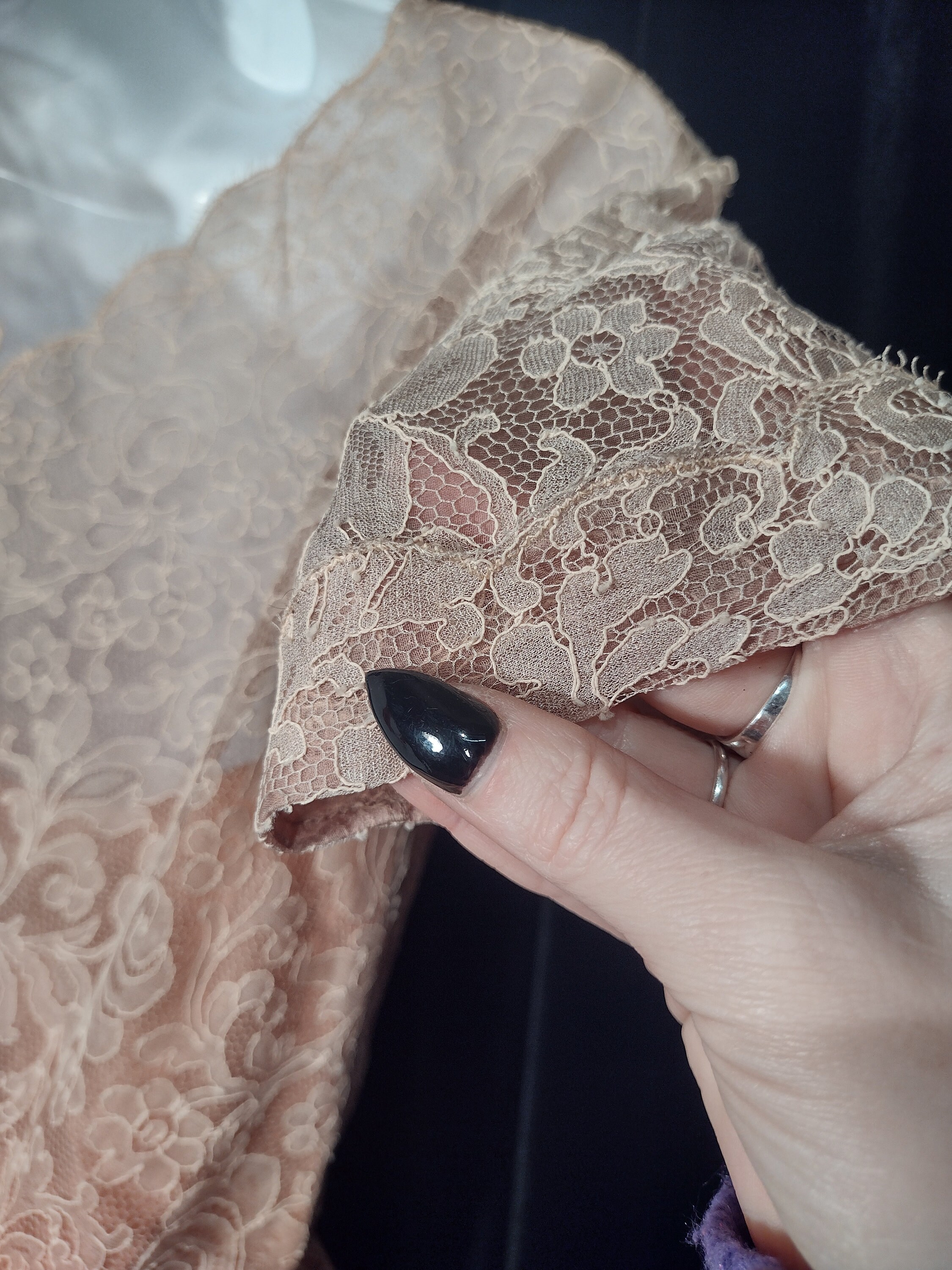 Distressed Vintage 50's Formal Lace Ball Gown Size S - Etsy
