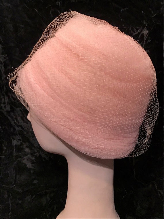 Cotton Candy colored beehive hat