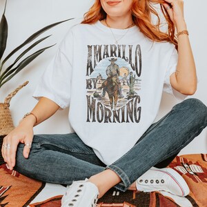 Amarillo By Morning Shirt Unisex Komfort Farben|Country T-Shit|Country Musik Shirt|Country Konzert T-Shirt|Cowboy T-Shirt|Rodeo Shirt|Amarillo T-Shirt