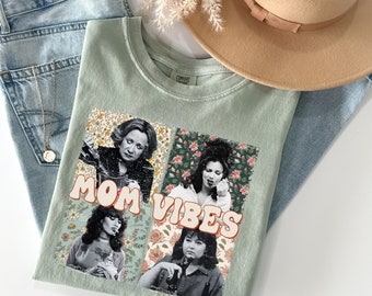 Mom Vibes Comfort Colors Shirt: Retro 90s Mom Tee