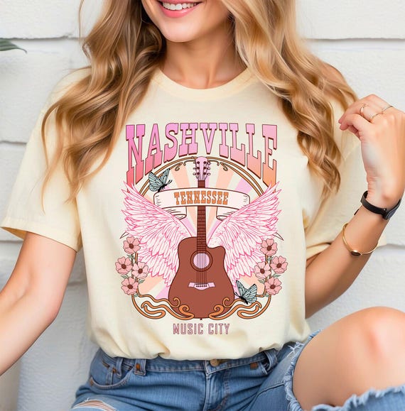 Vintage Nashville Tennessee Music City T-Shirt Vintage Nashville Tennessee Music City T-Shirt