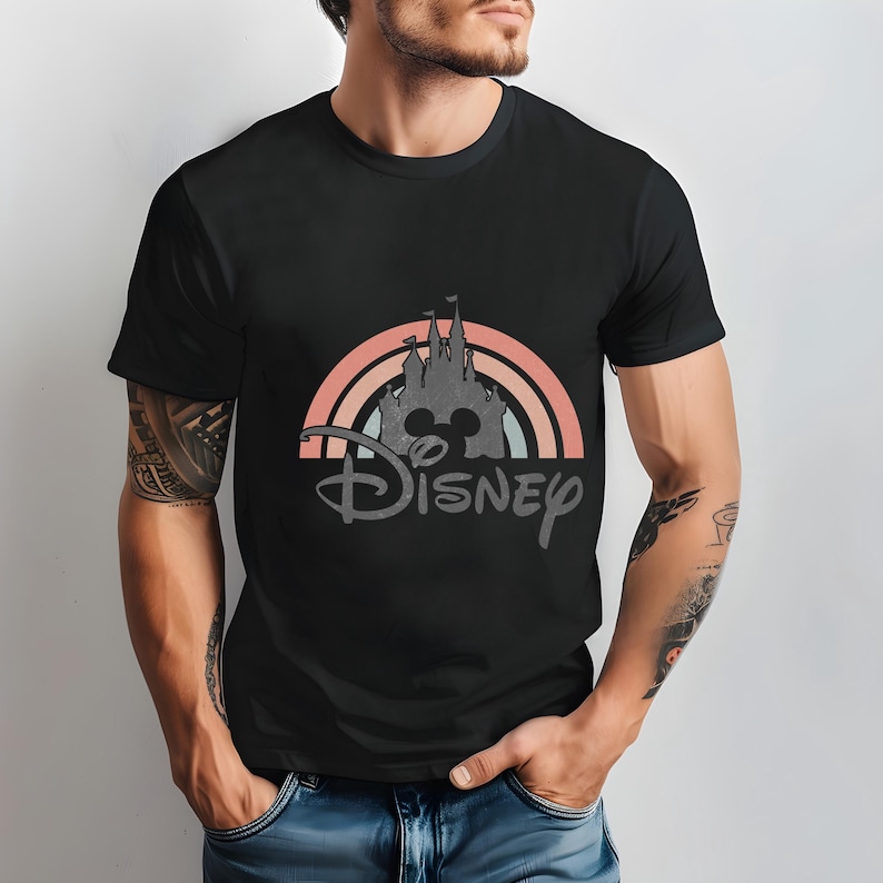 Disney Castle Rainbow Sweatshirt, Hoodies, Disneyland Trip Family Matching T-shirt, CPSIA safety standards image 5