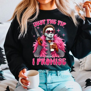 Funny Halloween T-Shirt: Horror Movie Michael Myers 'Just The Tip'