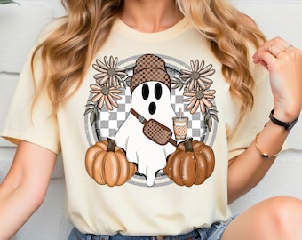 Cute Ghost Halloween Shirt, Pumpkin Spice Coffee Fall Tee