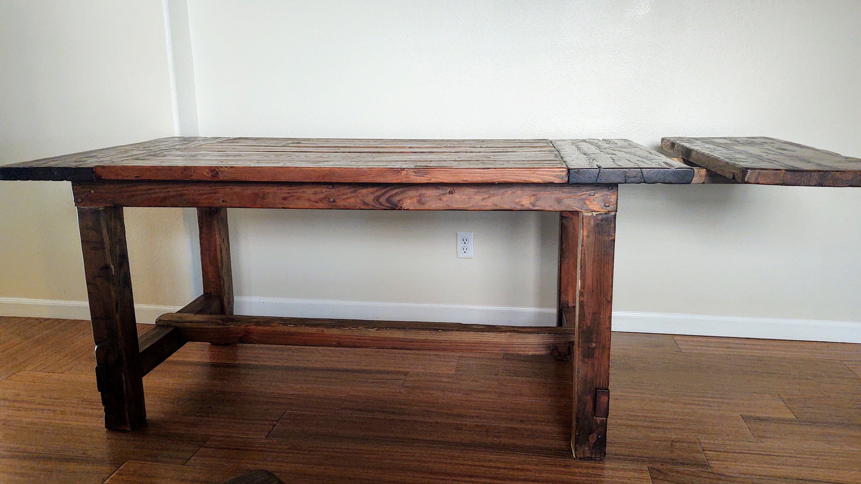 Rustic Farmhouse Table, Rustic Table With Optional Benches, - Etsy