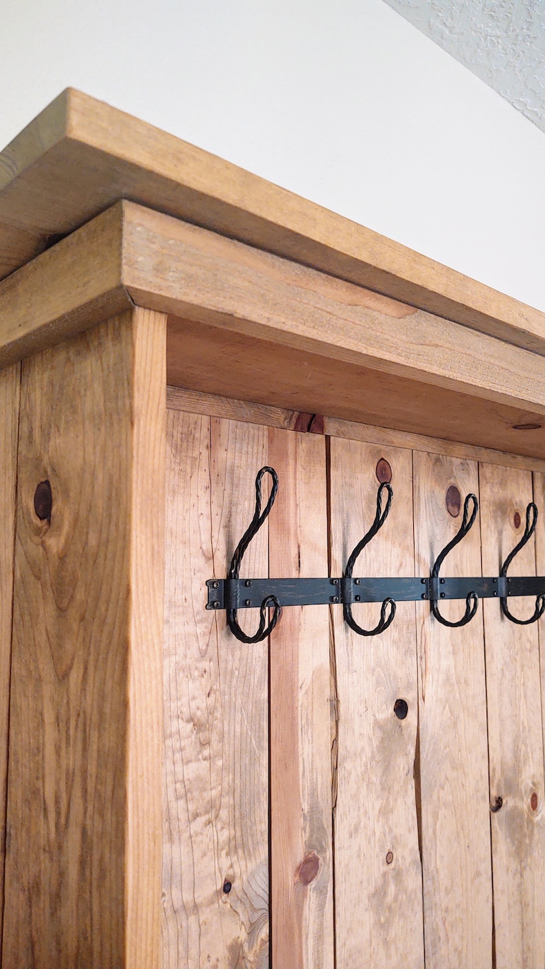 Rustic Farmhouse Hall Tree Etsy