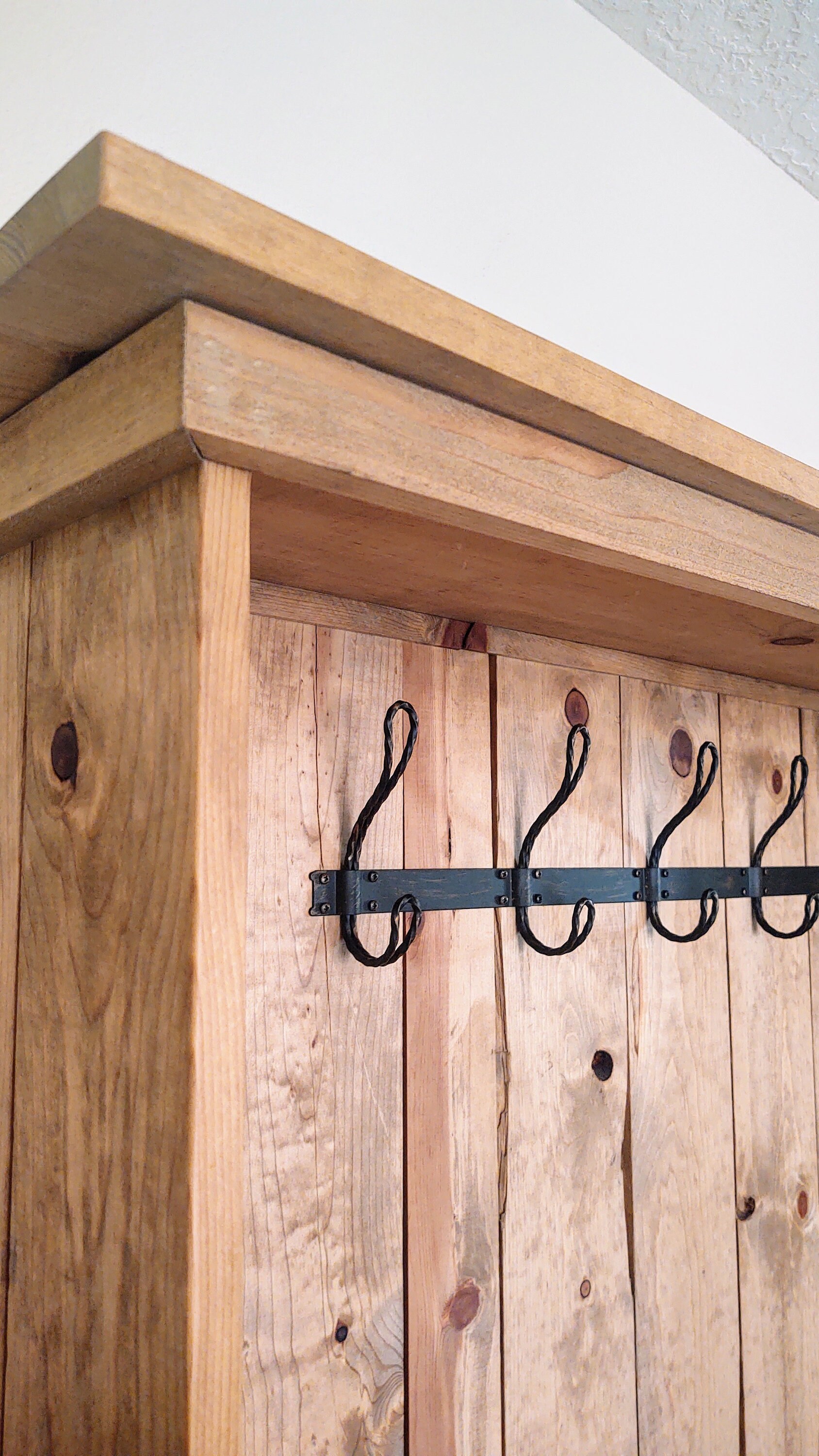 Rustic Farmhouse Hall Tree Etsy