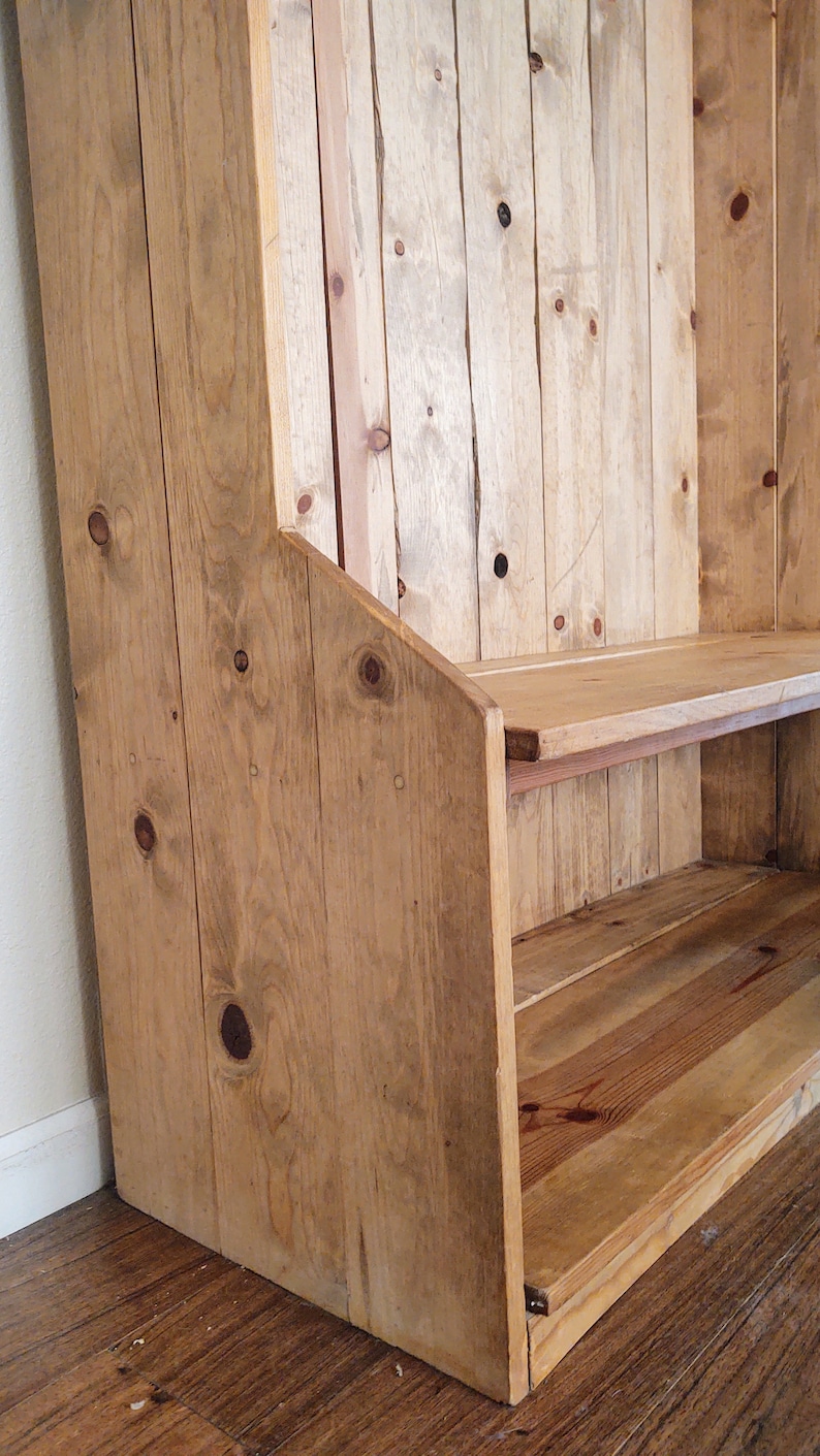 Rustic Farmhouse Hall Tree Etsy