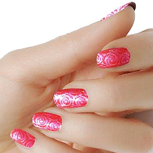 Rainbow Splash Color Strips Real Nail Polish Wraps M110 Street | Etsy