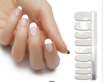 french manicure nail stickers