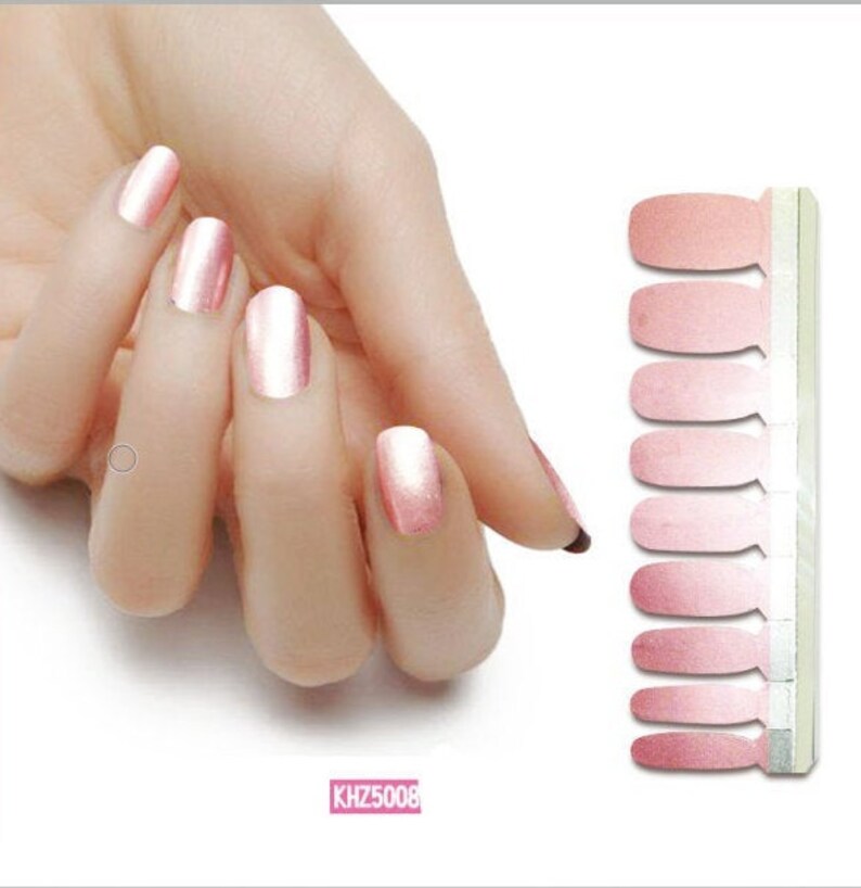 Black Matte color real nail polish strips KYG005 street art Etsy