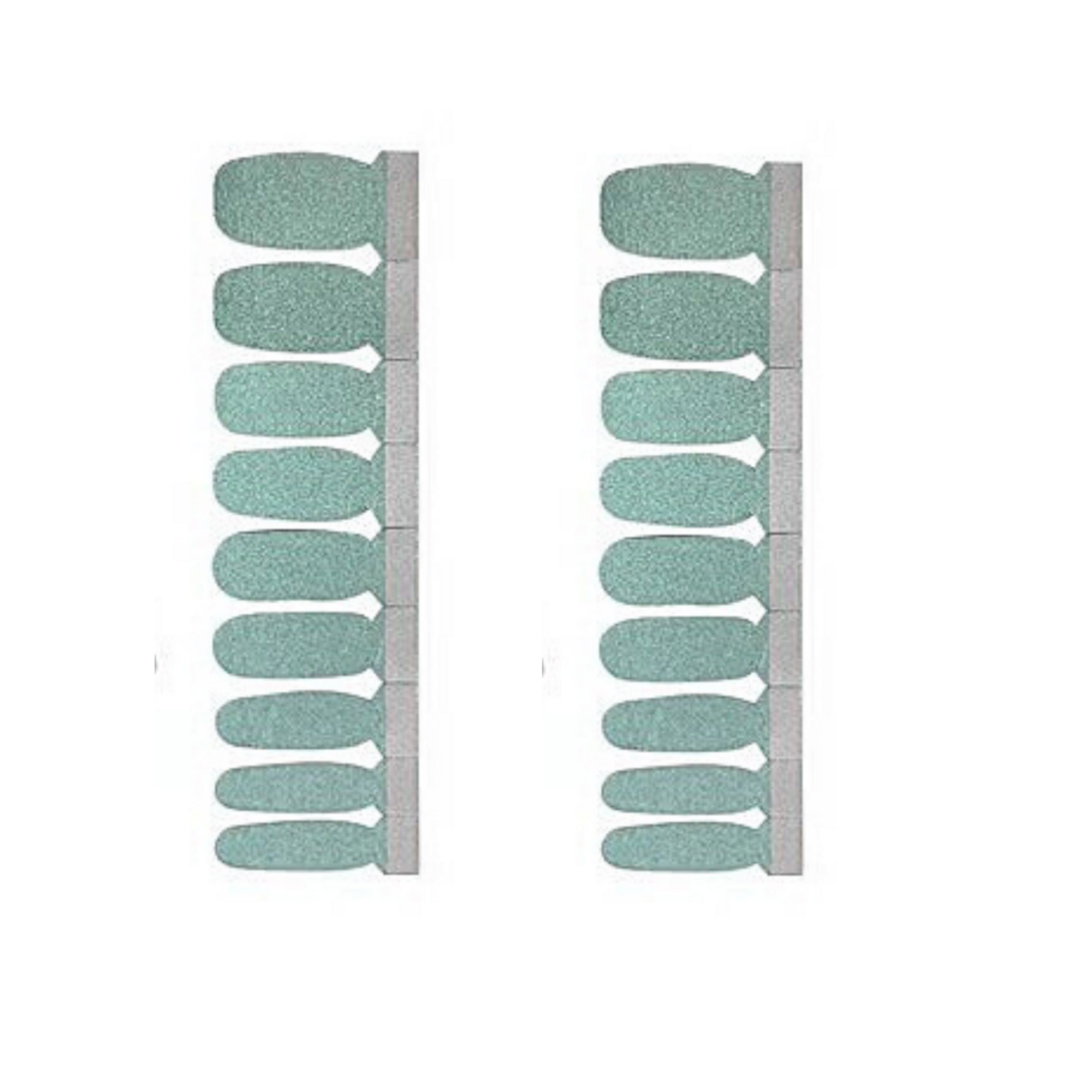 Mint green duo chrome color solid real nail polish strips M1 | Etsy