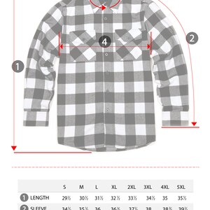 YAGO Men's Casual Plaid Flannel Long Sleeve Button Down Shirt Red/AC7 S-5XL image 3