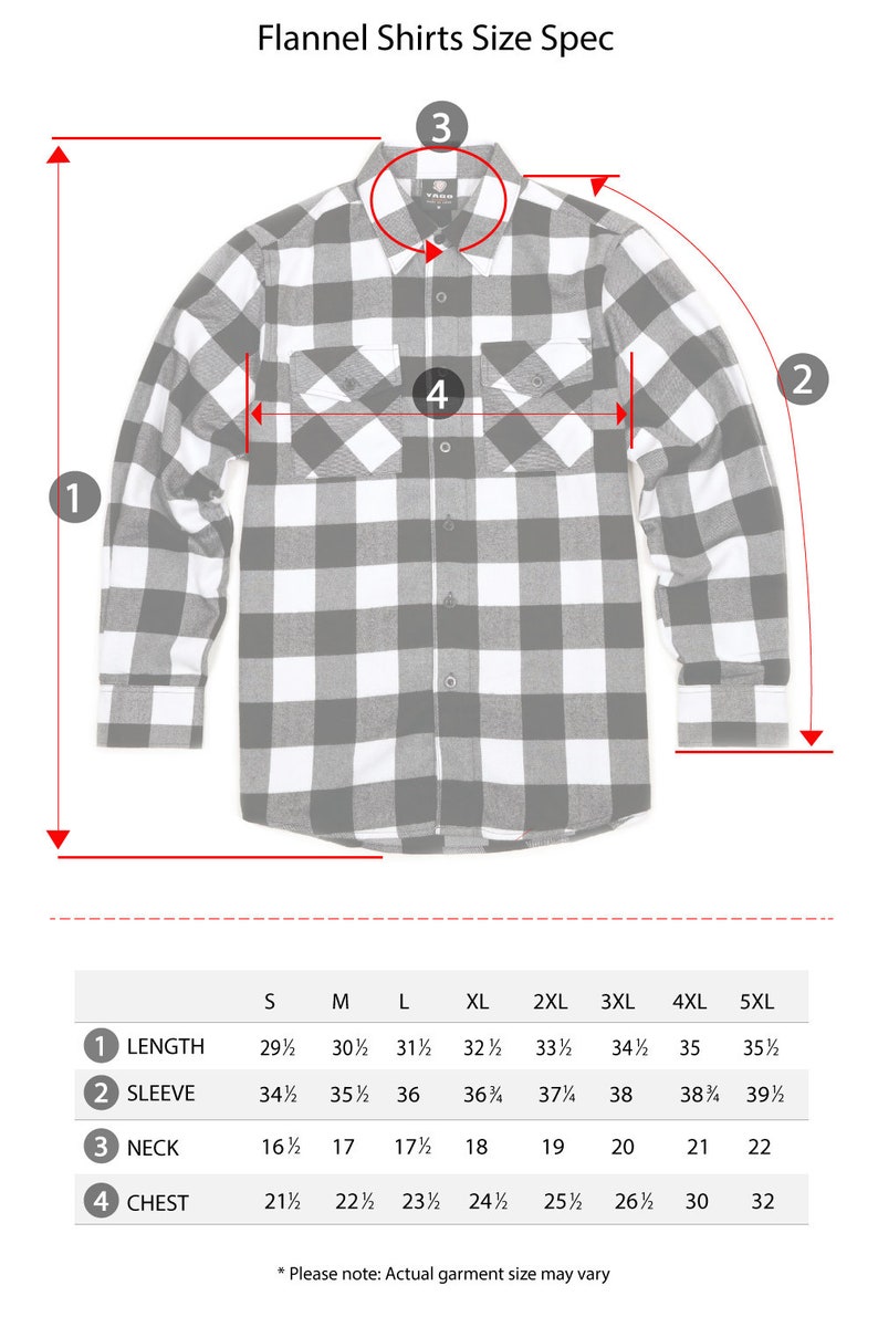 YAGO Men's Casual Plaid Flannel Long Sleeve Button Down Shirt Red/AC7 S-5XL image 3