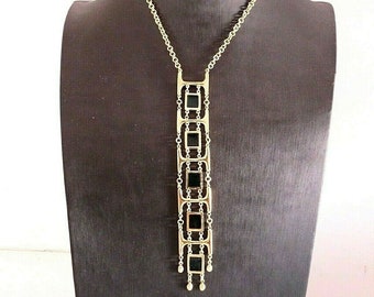 Collier vintage des années 1960 en or massif 18 KT, collier design Made in Italy pour femme