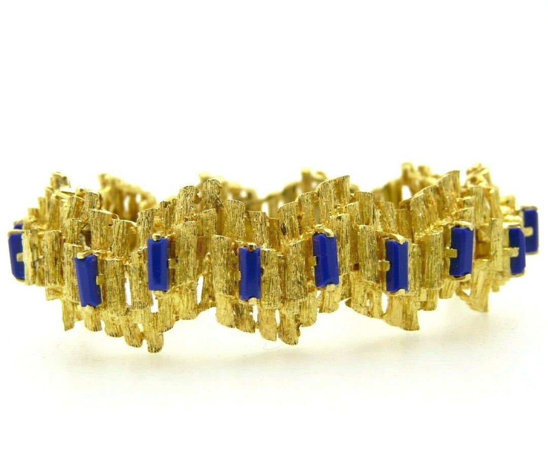 Bracelet Vintage Argent Années 60 - Style Moderniste - Longueur 16 Cm - Occasion - Fabriqué En Finlande