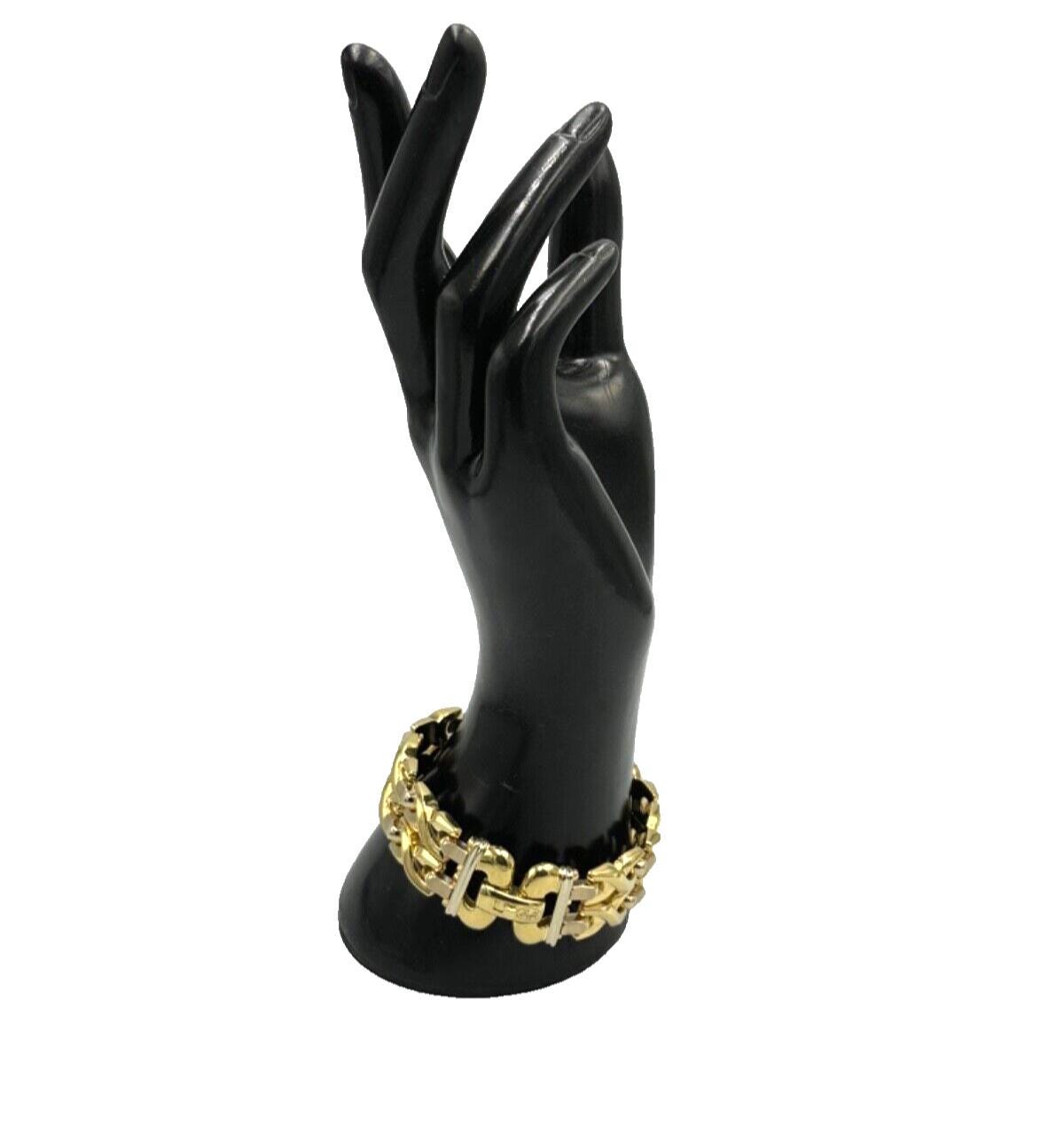 80’s Italy ID chain bracelet Vintage IBB 925 ITALY Sterling Silver Twisted Chain Bracelet