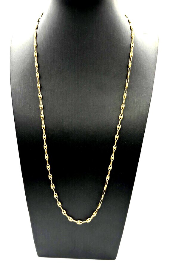 Collana a catena vintage anni '80 placcata in oro - Italia